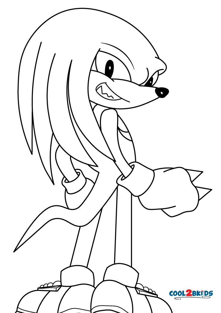 Coloring page - Knuckles