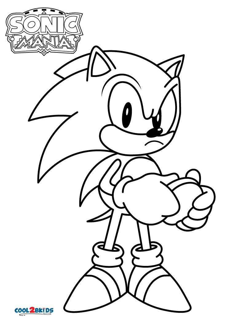 Free Printable Sonic Mania Coloring Pages For Kids