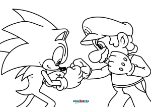 Sonic the Hedgehog coloring page - Drawing 1  Hedgehog colors, Mermaid  coloring pages, Super mario coloring pages