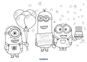 Free Printable Minion Coloring Pages For Kids