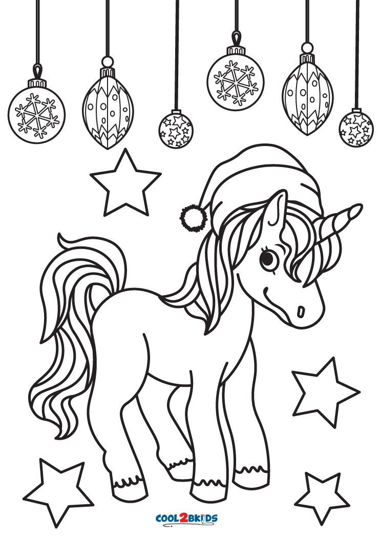 unicorn coloring page