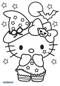 Free Printable Hello Kitty Christmas Coloring Pages For Kids