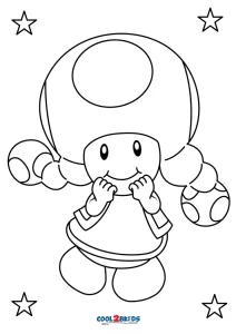 toadette coloring pages