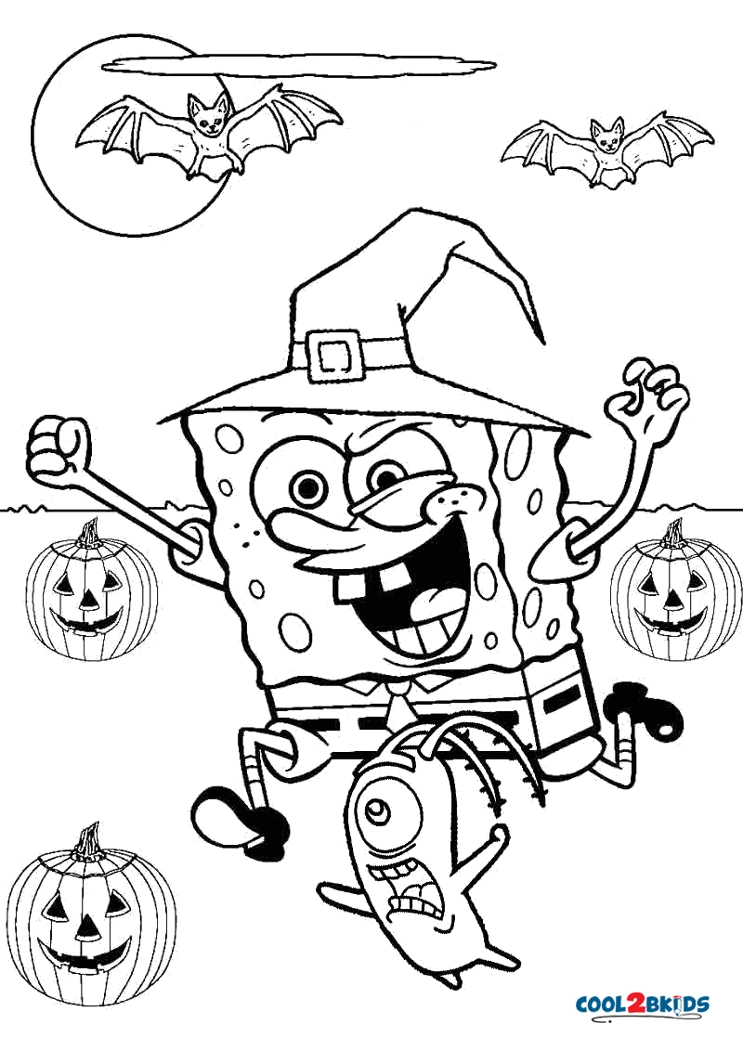 2013 SPONGEBOB HALLOWEEN COLORING BOOK* – Nostalchicks