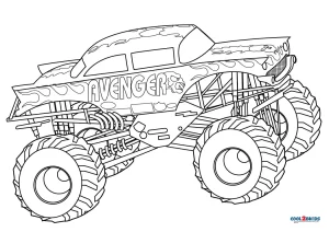 Free Printable Monster Truck Coloring Pages For Kids