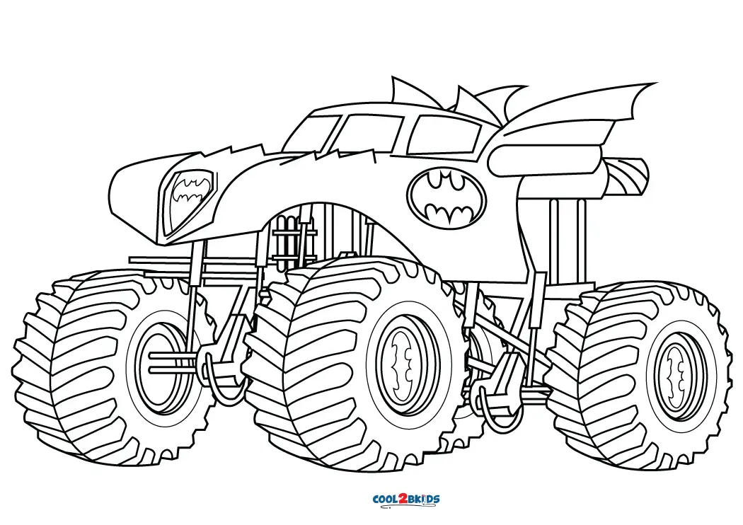 Free Printable BatWheels Coloring Pages - In The Playroom