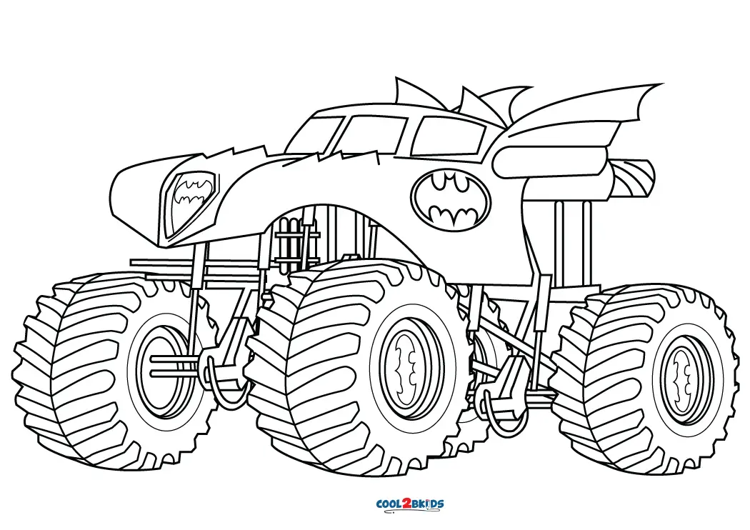 batman car coloring pages