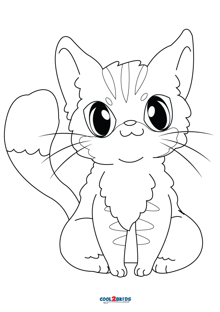 40 Cute Cat Coloring Pages for Kids Graphic by DigitalsHandmade · Creative  Fabrica