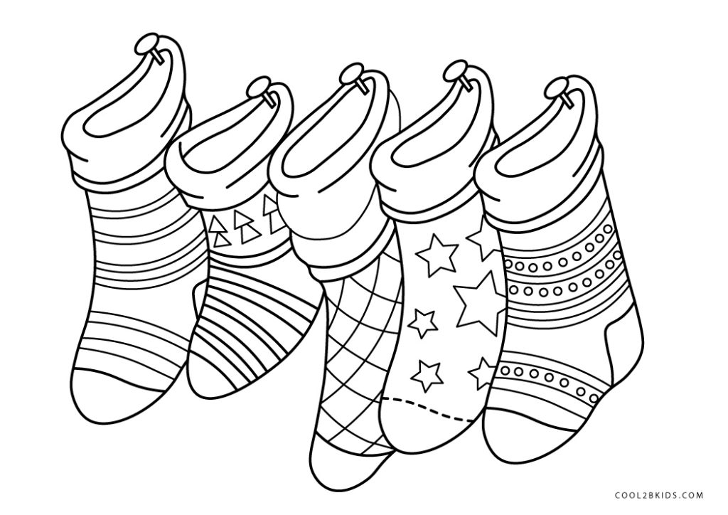 Coloriage Chausson De Noel 2025 Ailina Tiffany