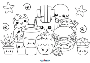 Free Printable Kawaii Coloring Pages For Kids