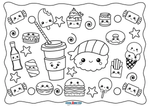 98 Kawaii Coloring Pages (Free PDF Printables)