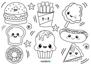 Free Printable Kawaii Coloring Pages For Kids