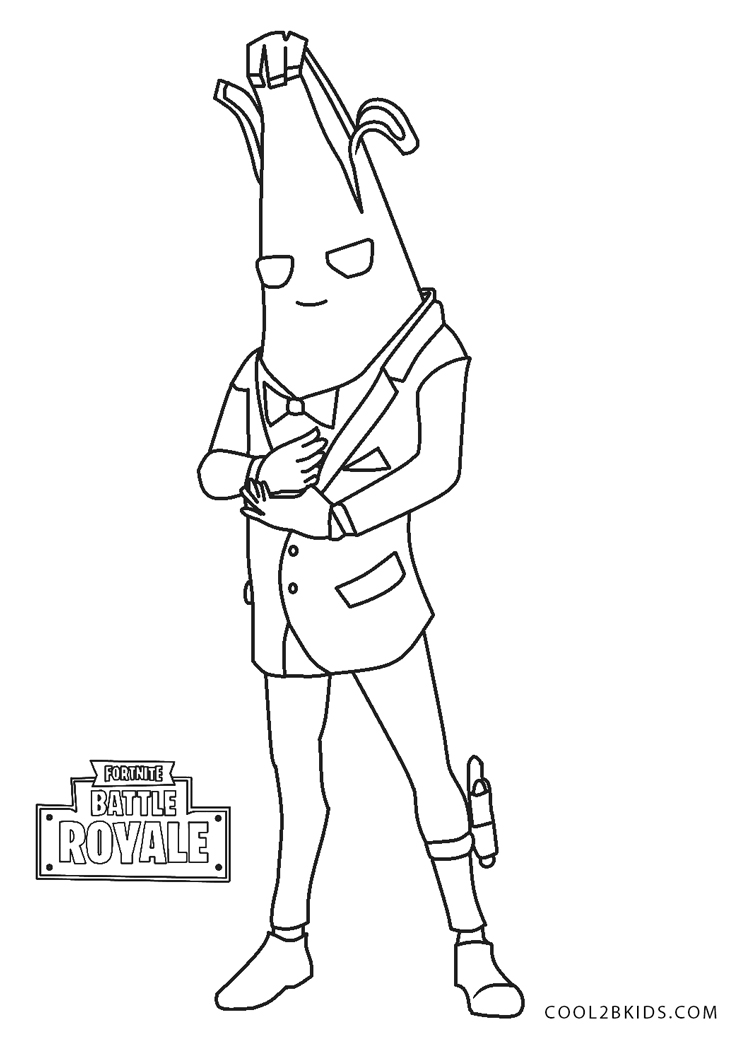 fortnite ausmalbilder banane