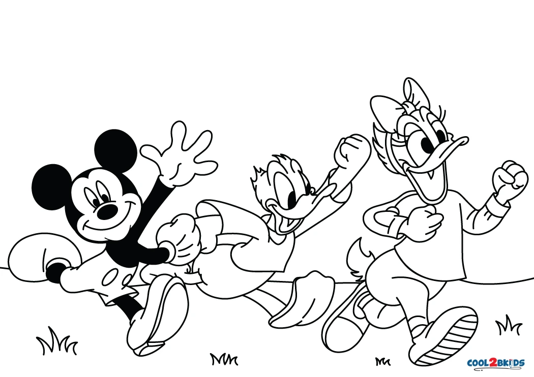Free Printable Mickey Mouse And Friends Coloring Pages For Kids