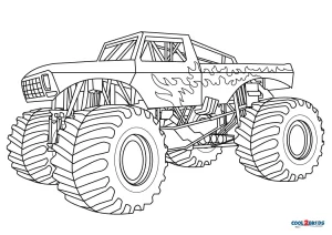 Free Printable Monster Truck Coloring Pages For Kids
