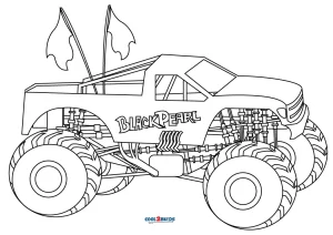 Free Printable Monster Truck Coloring Pages For Kids