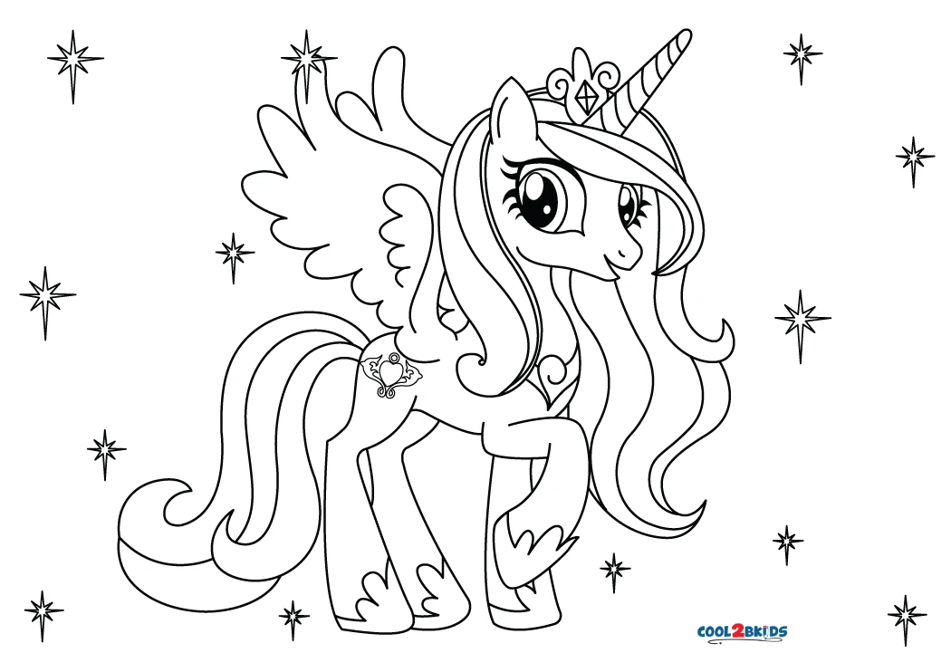 Princess Cadence Coloring Pages Wedding