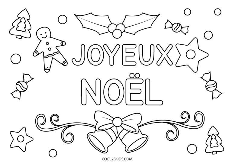 Coloriages Joyeux Noël Coloriages Gratuits à Imprimer