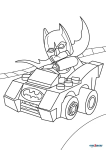 batman car coloring pages