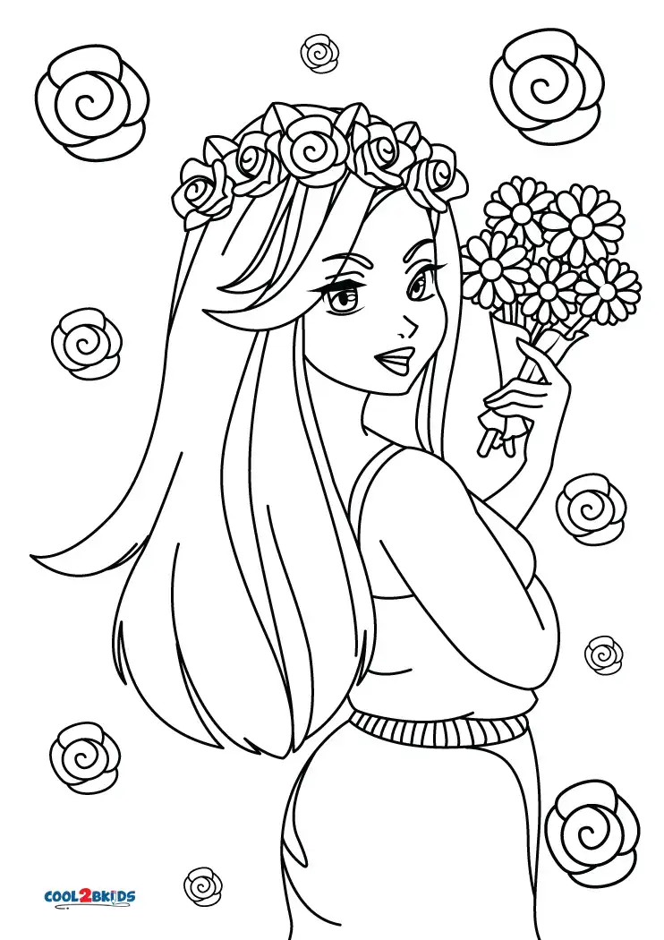 Cute Printable Coloring Pages For Girls