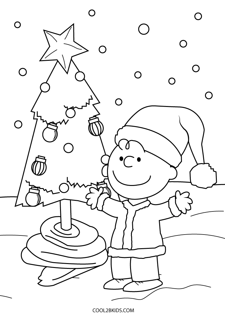 Natale Di Charlie Brown Da Colorare Disegni Per Bambini Da Stampare
