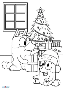 christmas cartoon character coloring pages