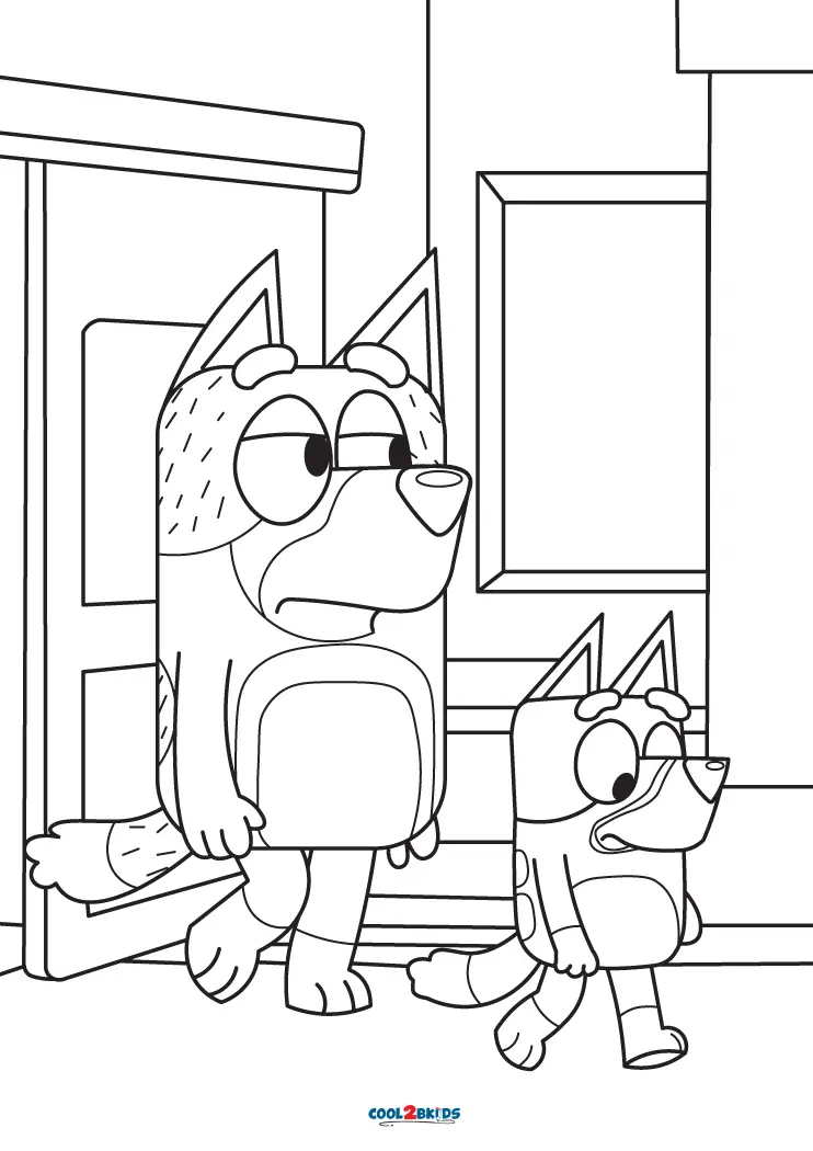 Free Printable Bluey Coloring Pages For Kids