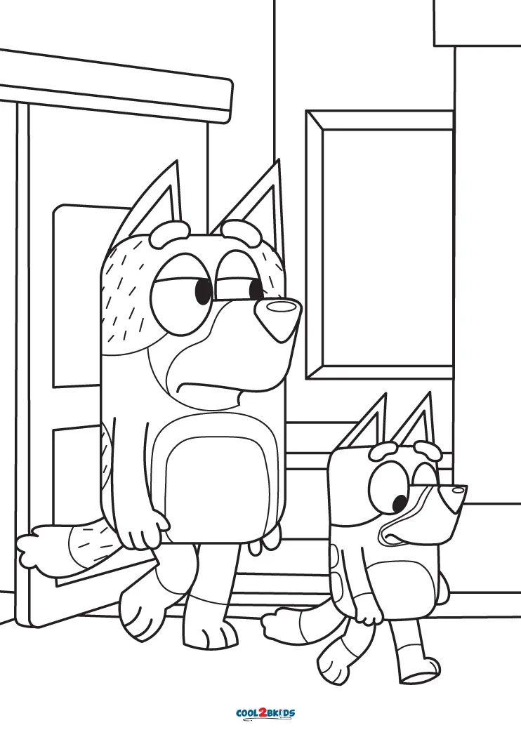 Bluey coloring pages - Coloring Books For Kids Cool Coloring: For Girls &  Boys Aged 6-12