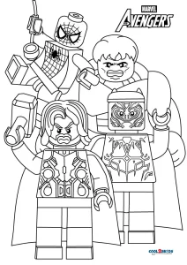 Lego coloring pages, Lego coloring, Marvel coloring