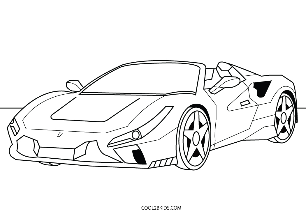 Dibujos de Coches (Carro) para colorear - Imagenes para imprimir gratis -  Cool2bKids