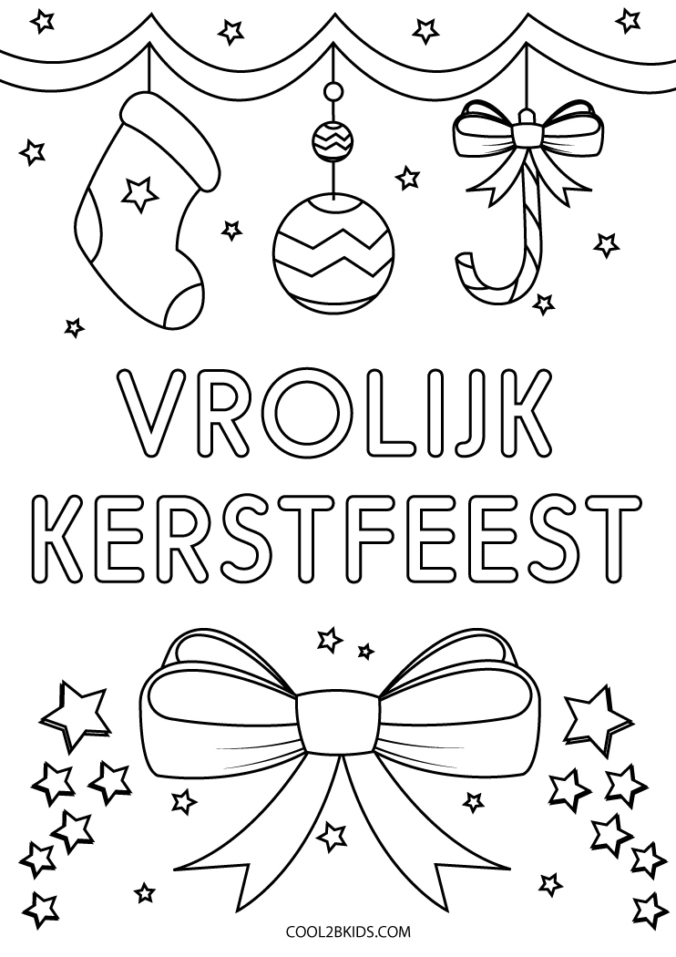 Vrolijk Kerstfeest Kleurplaten Cool2bKids