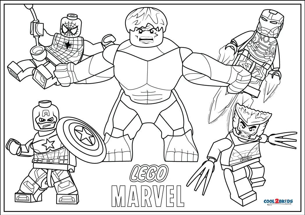 Lego coloring pages, Lego coloring, Marvel coloring