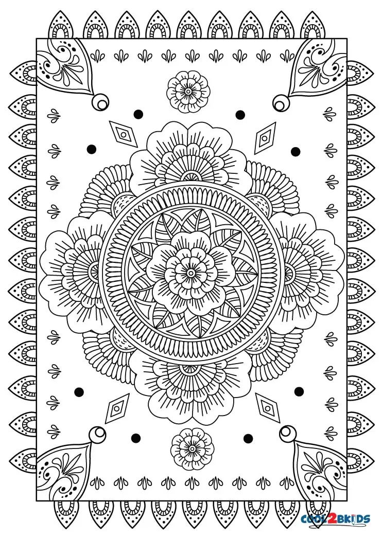 Bloemen Mandala Gratis Printen Kinderen