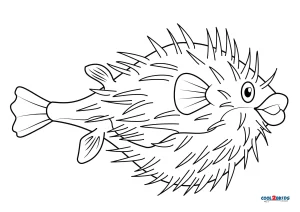 Free Printable Puffer Fish Coloring Pages For Kids