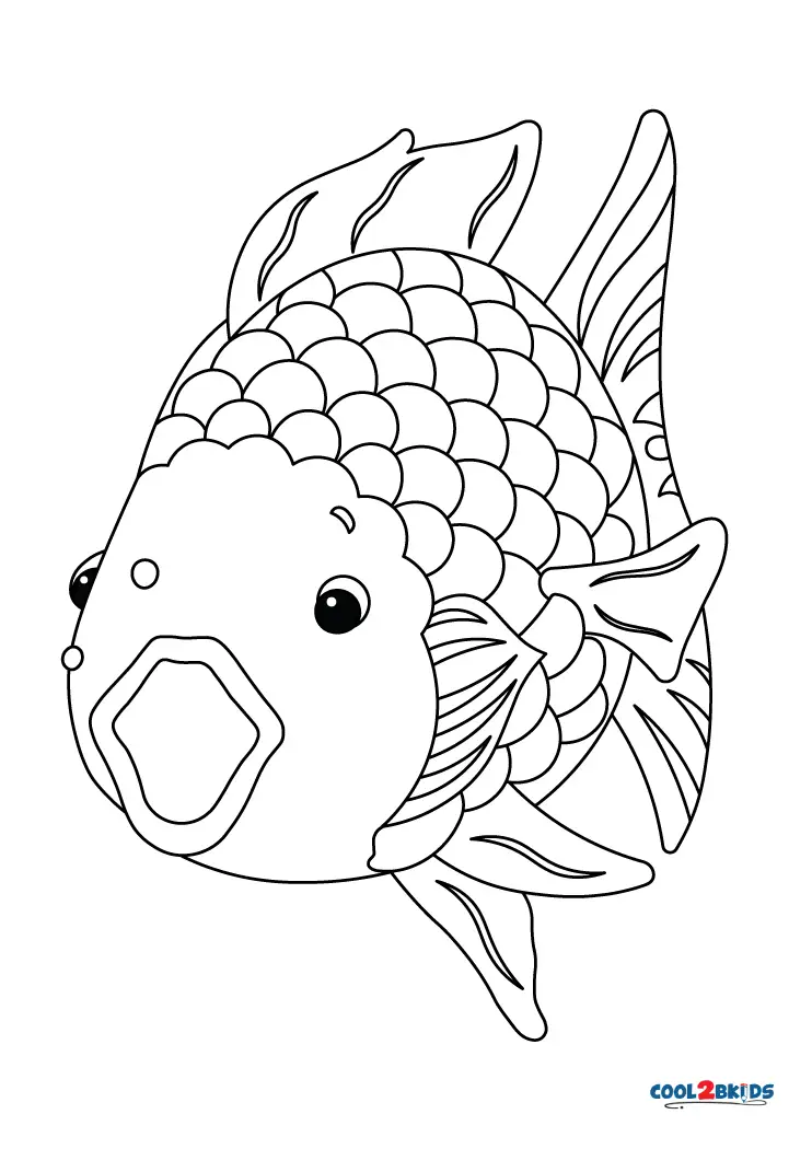 22+ Rainbow Fish Coloring Template