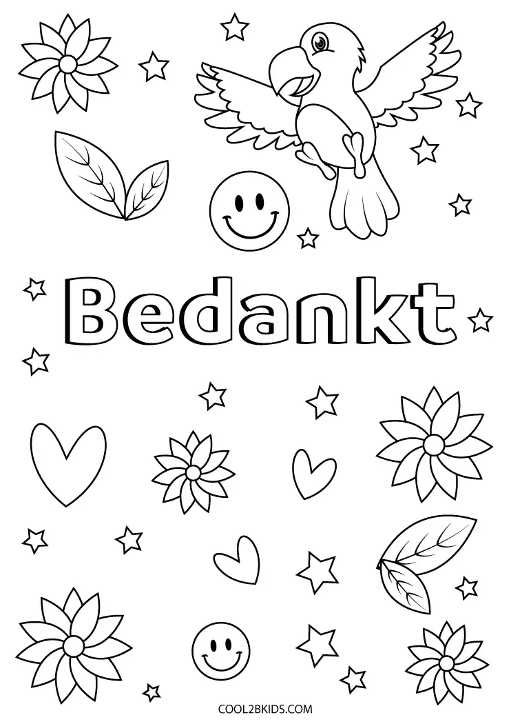 buitenste tuin monteren Bedankt Kleurplaten Gratis Printen Voor Kinderen