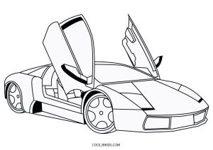 Desenhos para colorir de desenho de um carro esportivo para