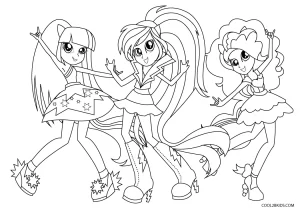 Desenhos Equestria Girl para colorir - My Little Pony - Brinquedos