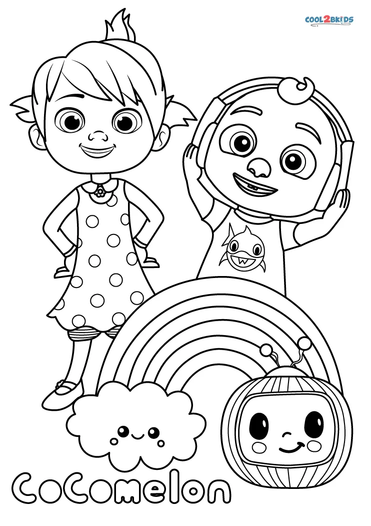 Free Printable Cocomelon Coloring Pages For Kids