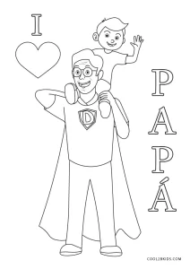 Dibujos de Día del Padre Para Colorear - Páginas Para Imprimir Gratis