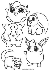 Páginas para colorir lendárias de Pokémon - páginas para colorir gratuitas  para impressão