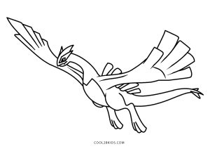 Desenho de Pokemon Go Lugia para colorir