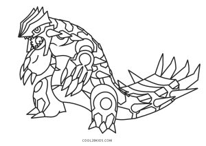 Pokemon Groudon para colorir - Imprimir Desenhos