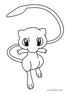 Desenho de Pokemón Mew para colorir  Desenhos para colorir e imprimir  gratis