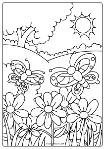 FREE! - Desenho da Primavera para Colorir