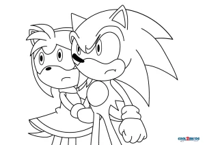 Desenhos para colorir de Amy Rose secretamente ama Sonic - Desenhos para  colorir gratuitos para impressão