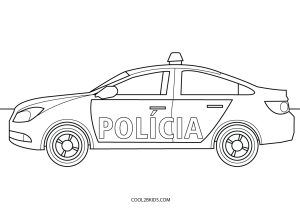 Desenhos de Carro de Polícia Para Colorir - Páginas Para Impressão