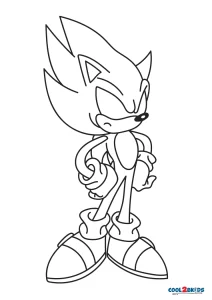 Desenhos de Dark Sonic Para Colorir - Páginas Para Impressão Grátis