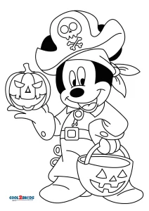 Pintar Desenho de Halloween do Mickey Mouse Disney