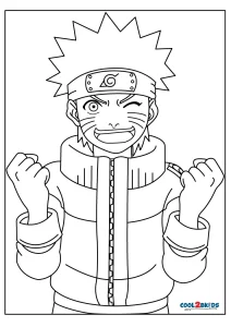 Desenhos de Naruto Adorável para Colorir e Imprimir 